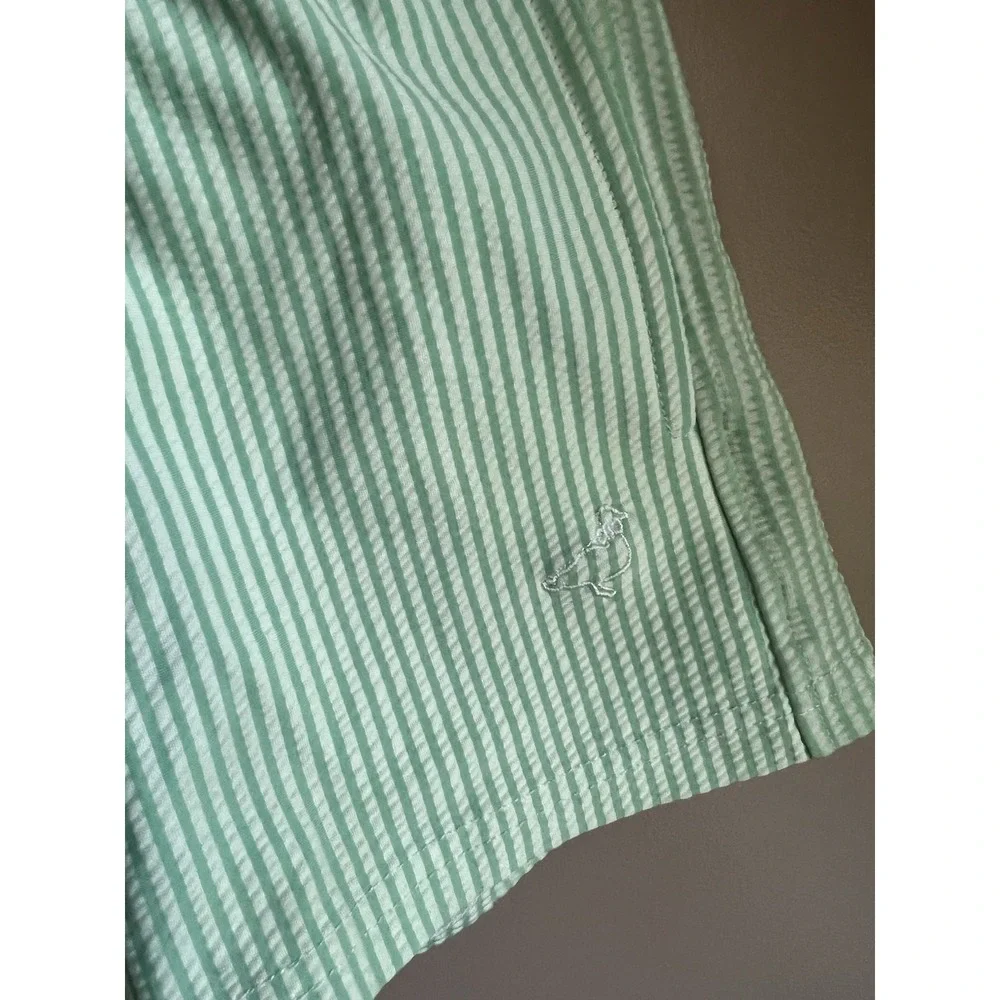 Properly Tied Boys Seersucker Swim Trunks Green Size‎ 18 Months